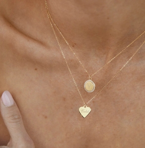 Jietao tùy chỉnh thép không gỉ Bling CZ Đá đồng xu Mặt Dây Chuyền Vòng cổ kim cương biên giới vòng đĩ<span class=keywords><strong>a</strong></span> quyến rũ Mặt dây chuyền vòng cổ - Product Image 3