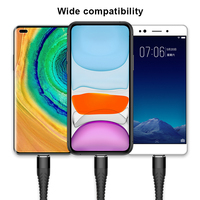 2024 nouveau câble de charge rapide 2.4A câble de données usb incassable port usb mirco pour téléphone portable