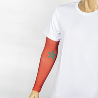 Manchons Rafraîchissants FUKE Coupe du Monde 2026 pour Supporters de Football – Drapeaux Nationaux, Séchage Rapide, Légers et Portables en Polyester