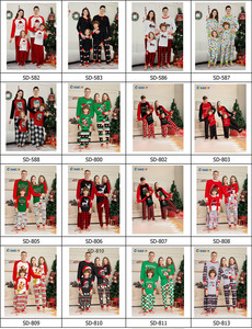 Conjunto de pijama de Navidad familiar con estampados de moda <span class=keywords><strong>para</strong></span> padres, niños, perros, familia, ropa a juego, Navidad familiar - Product Image 5