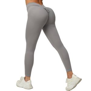 Leggings Deportivos de Compresión Elásticos para Mujer, Pantalones de Correr con Corte en V, Leggings de Yoga para Gimnasio y Entrenamiento - Product Image 1