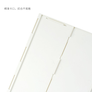 Shidai Liangpin Plastic File Rack Three Tier Desktop Organizer Storage Box Office Supplies White - Product Image 3