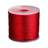 Cordon en soie coréen 2 mm, coloré, fait main, tressé, pour la création de bijoux DIY, cordon en nylon satiné
