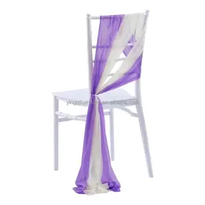 Nuovo stile esterno decorazione di nozze Chiffon antiwrikle sedie in vendita per eventi di festa di nozze