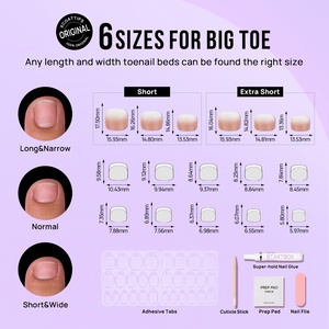 Uñas Postizas de Gel Suave Personalizadas al por Mayor, Uñas Artificiales Glaseadas de Color Rosa, Uñas Postizas Cortas Cuadradas Hechas a Mano - Product Image 5