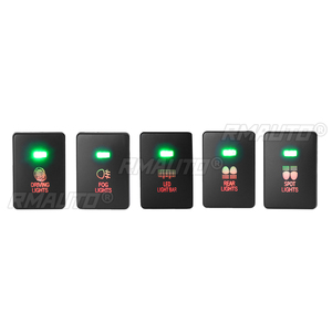 <b>12V</b> Car <b>Light</b> Push Button Rear Fog Spot <b>Light</b> LED <b>Light</b> Bar On/Off <b>Switch</b> for Mitsubishi Mirage LA Outlander ZK Pajero Sport QE - Product Image 5