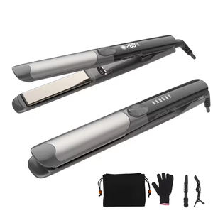 Nuevo icono de lanzamiento directamente pelo 260C 500F con patineta plana de acero inoxidable Pro plancha plana de iones negativos - Product Image 1