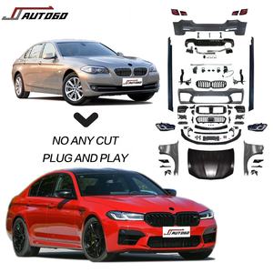 Auto Modification Conversion Kit Carrosserie Pour BMW 5 Série F10 10-17 Mise À Jour à M5 21 + Style Pare-chocs Phare Feu Arrière Capot Fender - Product Image 1