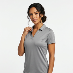 Camisas de Trabajo para Mujer al Por Mayor, Estilo Vintage, Cuello Alto, Corte Ajustado, Algodón Transpirable de Secado Rápido - Product Image 5