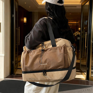 Large Capacity Multi-function Short Trip Travel Bag Dry <b>Wet</b> Separation Nylon Fitness Gym Bag with <b>Shoe</b> Compartment - Product Image 4