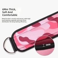 Support de cheville professionnel pour fitness en intérieur avec anneau double en D pour entraînement de la force des hanches et anneau de pied à double support de cheville