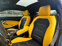 Modification et amélioration personnalisées de l'intérieur, housses de siège de luxe sur mesure, adaptées au modèle Camaro Bumblebee