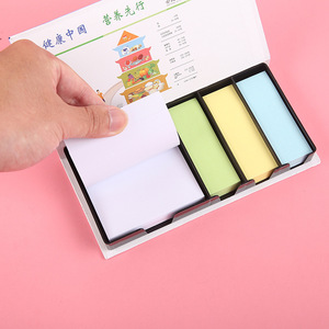 Instagram-style colorful <b>sticky</b> note box, plastic <b>sticky</b> note creative <b>notepad</b>, message book, logo printable wholesale. - Product Image 3