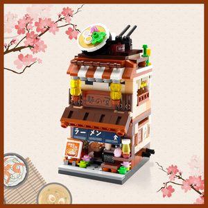 Japanese Mini Store <strong>Bricks</strong> 412-piece <strong>Building</strong> Block Kit DIY Ramen <strong>House</strong> with Street View Game and Toy for Kids - Product Image 5
