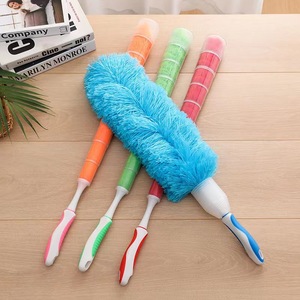 Plumeau télescopique en microfibre à neuf sections, outil de nettoyage domestique extensible avec manche en caoutchouc et tête en fibres douces pour la maison - Product Image 1