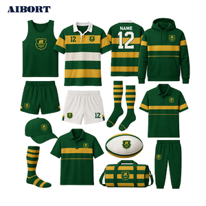 Aibort Nueva Zelanda Australia Fiji Rugby Jersey Shorts | Island Sublimation Rugby Uniform Sets Ropa deportiva personalizada Eco-Friendly - Product Image 5