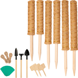 Poteaux de mousse empilables écologiques de 30/40/50/60 cm pour <span class=keywords><strong>plantes</strong></span> <span class=keywords><strong>grimpantes</strong></span>, <span class=keywords><strong>support</strong></span> de plante personnalisé en forme de totem avec accessoires de jardinage - Product Image 4