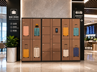 Système de casiers intelligents pour bagages, armoire de rangement en libre-service pour valises, serrure numérique sécurisée pour aéroport, hôtel, gare, centre commercial