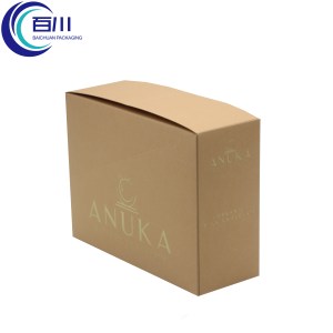 chocolate packaging paper box with tear line paper folding kraft paper display box