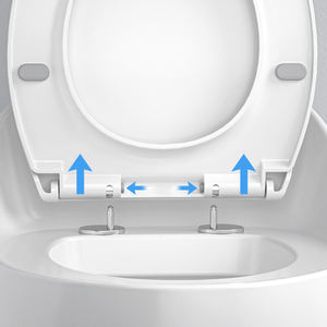 Inodoro de cerámica de fábrica, inodoro sifónico con forma de huevo, artículos sanitarios, sifón montado en el suelo de porcelana, inodoros de una pieza - Product Image 5