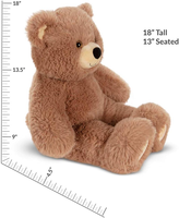 Peluche personnalisée en coton PP écologique brodée ultra douce pour bébés et nouveau-nés : Ours en peluche, Pingouin, Koala, Renard