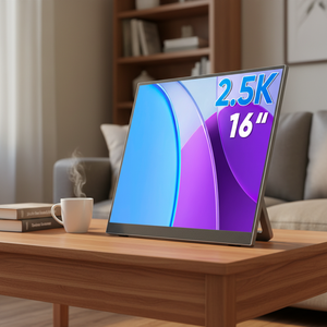 Yeni 16 inç 2.5K IPS LCD Monitör Dizüstü Bilgisayar Taşınabilir 2560x1600 HDR10 VESA Montajlı Dahili Standlı USB-C İş ve Yaratıcılık İçin Dahili Hoparlörlü - Product Image 1