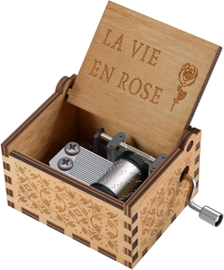 Boîte à musique en bois finition or « You Are My Sunshine » et « La Vie en Rose », vente en gros, cadeau pour garçons, filles, amis - Product Image 1