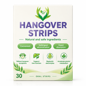 Tiras para la Resaca al por Mayor de Fábrica con Semilla de Cardo Mariano, Soporte Antioxidante y para el Hígado, Tiras para Disolver la Resaca - Product Image 1
