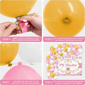 Juego de 78 Guirnaldas de Globos Azules de <span class=keywords><strong>Mi</strong></span> Bautizo para que Dios Bendiga al Bebé Decoración de Fiesta de Bautizo - Product Image 6