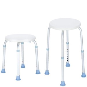 Common Bathroom <b>Stool</b> 32x32x34 Aluminum Alloy <b>Adjustable</b> <b>Height</b> For Elderly And Pregnant Women - Product Image 3
