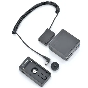KingMa LP-E17 kukla pil ile NP-F980D pil adaptör plakası to LP-E17 kukla Canon için pil EOS RP 750D 800D