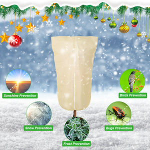 Mantas Impermeables para Protección Contra Heladas para Plantas de Invierno, Paquete de 2, Tamaño 2.6 pies x 3.3 pies, Grosor 2 oz/ya, Forma Cuadrada, para Árboles en Maceta - Product Image 4