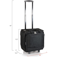 Sac isotherme à roulettes pour pique-nique de haute qualité personnalisé, pour 12 bouteilles de vin, avec compartiment isolé pour le camping et les fêtes