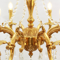 Jewellerytop Intérieur Décoratif Suspendu Bronze Pendentif Lumière Salon Salle À Manger Antique Laiton Bougie Lustre