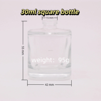 CMC-beauty 30ml Angle Travel Set, flacon vide en verre pour parfum et diffuseur à bâtonnets, portable, pour femme, avec estampage à chaud floral et fruité