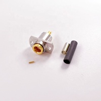 BMA femelle Jack à sertir RF connecteur coaxial 2 trous antenne bride montage 50 Ohm RG316 câble coaxial connecteur coaxial Coaxial