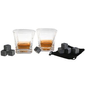 Pierres à whisky en granit, accessoires de bar, ensemble de pierres à whisky avec verres, coffret cadeau - Product Image 5
