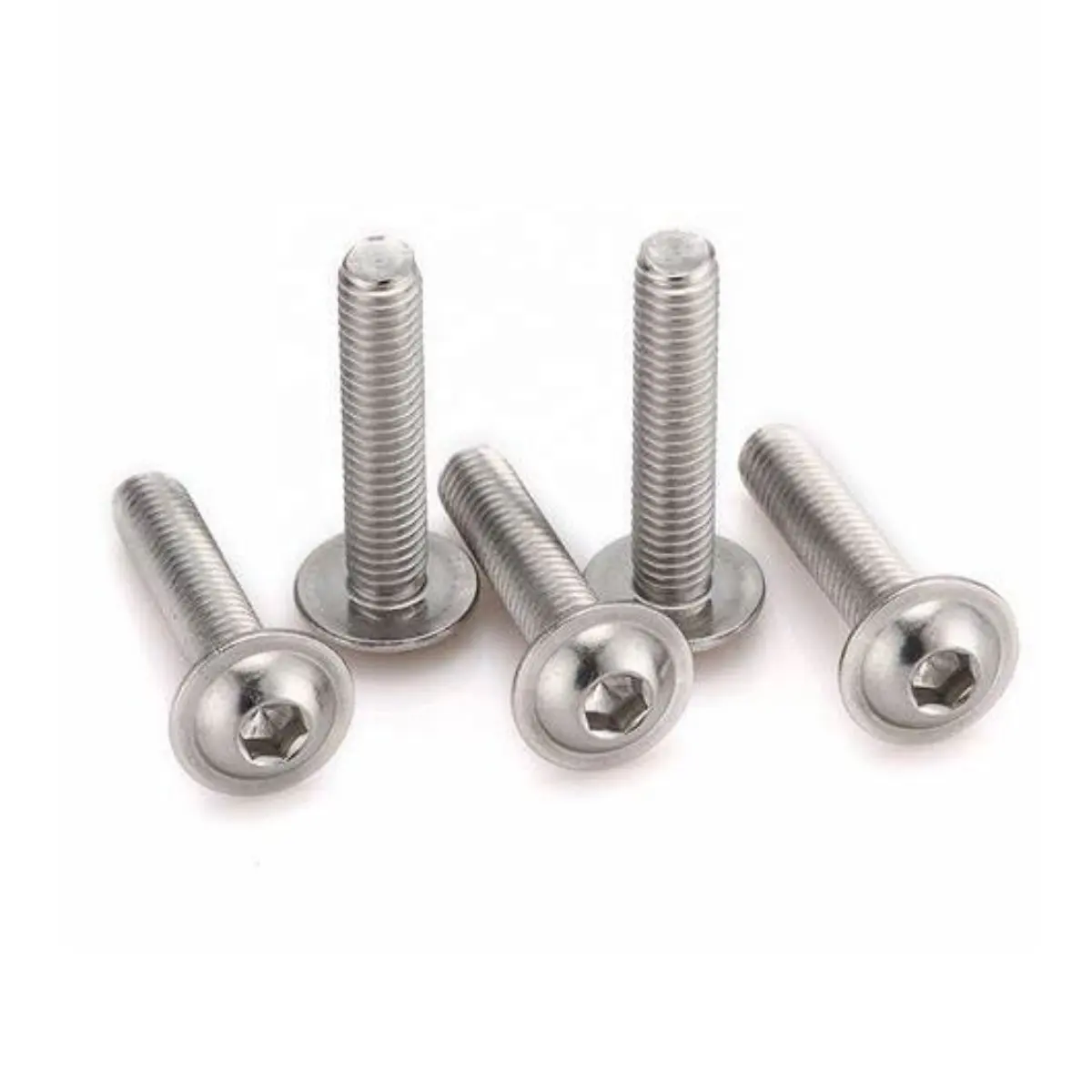 M3-M12 A2 STAINLESS STEEL HEX HEAD FLANGED BUTTON HEAD SCREWS HEX SOCKET FLANGE BOLTS