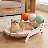 Winners-TQXM Grand Lit-griffoir pour chat blanc - Jouet durable au style mignon
