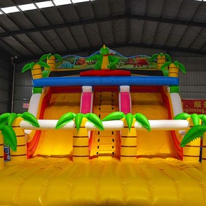 สไลด์น้ำพร้อมสระว่ายน้ำกลางแจ้งเกมต่อสู้เป่าลมอุปกรณ์เล่นน้ำเชิงพาณิชย์ - Product Image 4