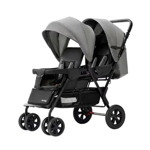 Cochecito Doble para Bebés, Ligero, de Aleación de Aluminio, para Dos Niños, Puede Usarse para Sentarse o Acostarse - Product Image 1