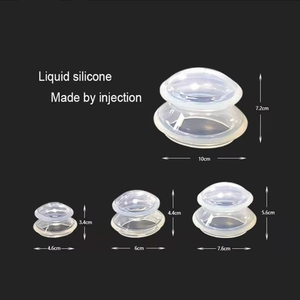 Custom Logo Anti Celulite Sucção Massagem <span class=keywords><strong>Cup</strong></span> Silicone Cupping Therapy Set para Corpo e Rosto - Product Image 2