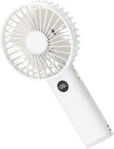 New Arrival Portable <b>Mini</b> Handheld Fan Power Bank 4000mAh Outdoor Plastic Rechargeable Cooling <b>USB</b> Brushless Motor Remote - Product Image 2