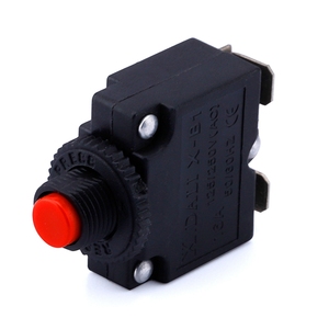 <span class=keywords><strong>Disjoncteur</strong></span> thermique 2A avec <span class=keywords><strong>bouton</strong></span> de réinitialisation <span class=keywords><strong>rouge</strong></span>, idéal pour la protection contre les surcharges des outils électriques DIY, des compresseurs et des petits appareils. - Product Image 1