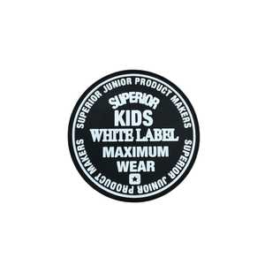 Custom Round Soft PVC Rubber Patch <b>Kids</b> <b>Clothing</b> School Bags Waterproof Washable Flexible Injection Molded 3D Logo - Product Image 1