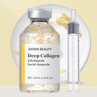 Ampoule faciale intensive au collagène et aux peptides de soie, anti-âge, liftante, hydratante et lissante, marque privée BLIW