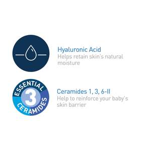 Crème hydratante pour bébé 100% USA 8 Oz (226g) Peau sensible Sans parfum avec des céramides Best Seller - Product Image 6