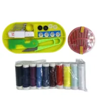 Kit de herramientas de viaje multifuncionales, Kit de costura con aguja e hilo, embalaje de plástico, portátil
