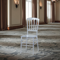 Chaise en bambou Napoléon en bois massif acrylique cristal Transparent avec fer pour salle à manger hôtel Banquet mariage événements en plein air