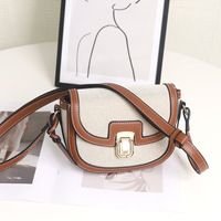 Bolso de Hombro/Bandolera 2026 de PU Trenzado con Bloques de Color en Contraste, Estilo Retro, Versátil, Tipo Clutch para Mujer